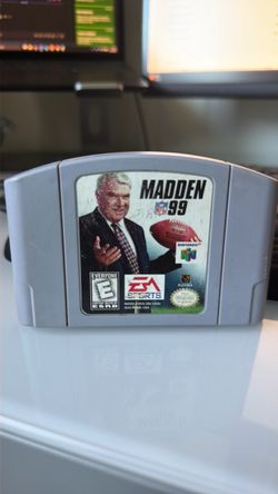 Madden NFL 99 Nintendo 64 Cartridge