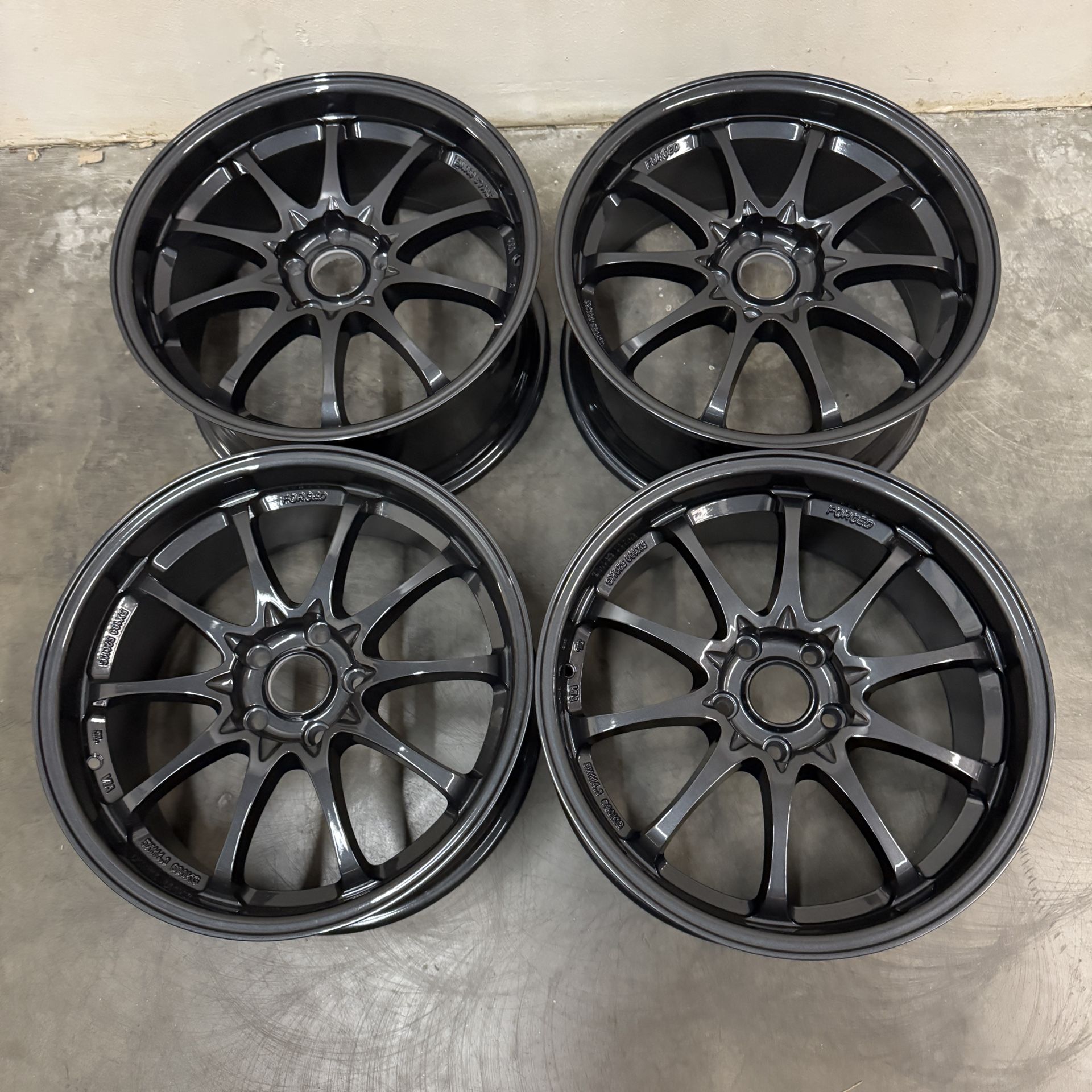 Vlt Racing Rim New 18 Inch Rays Volk Racing Style Rims Wheels 18x8.5 +35 (5x114.3) for ...