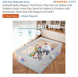 Baby Playpen and Playpen Mat