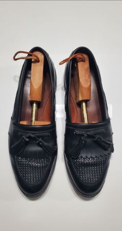 Allen Edmonds Cody Black Leather Tassel Loafer Dress Shoe Men Size 11 D USA