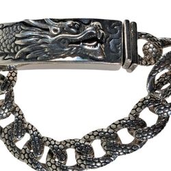 Thai Silver Dragon Bracelet 