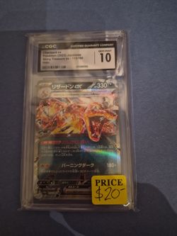 CGC 10 Charizard ex Japanese Shiny Treasure ex 115/190 Holo