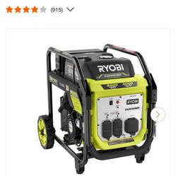 RYOBI 4000-Watt Recoil Start Gasoline Powered Digital Inverter Generator with CO Shutdown