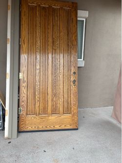 Wood door 44 “wide 96”tall