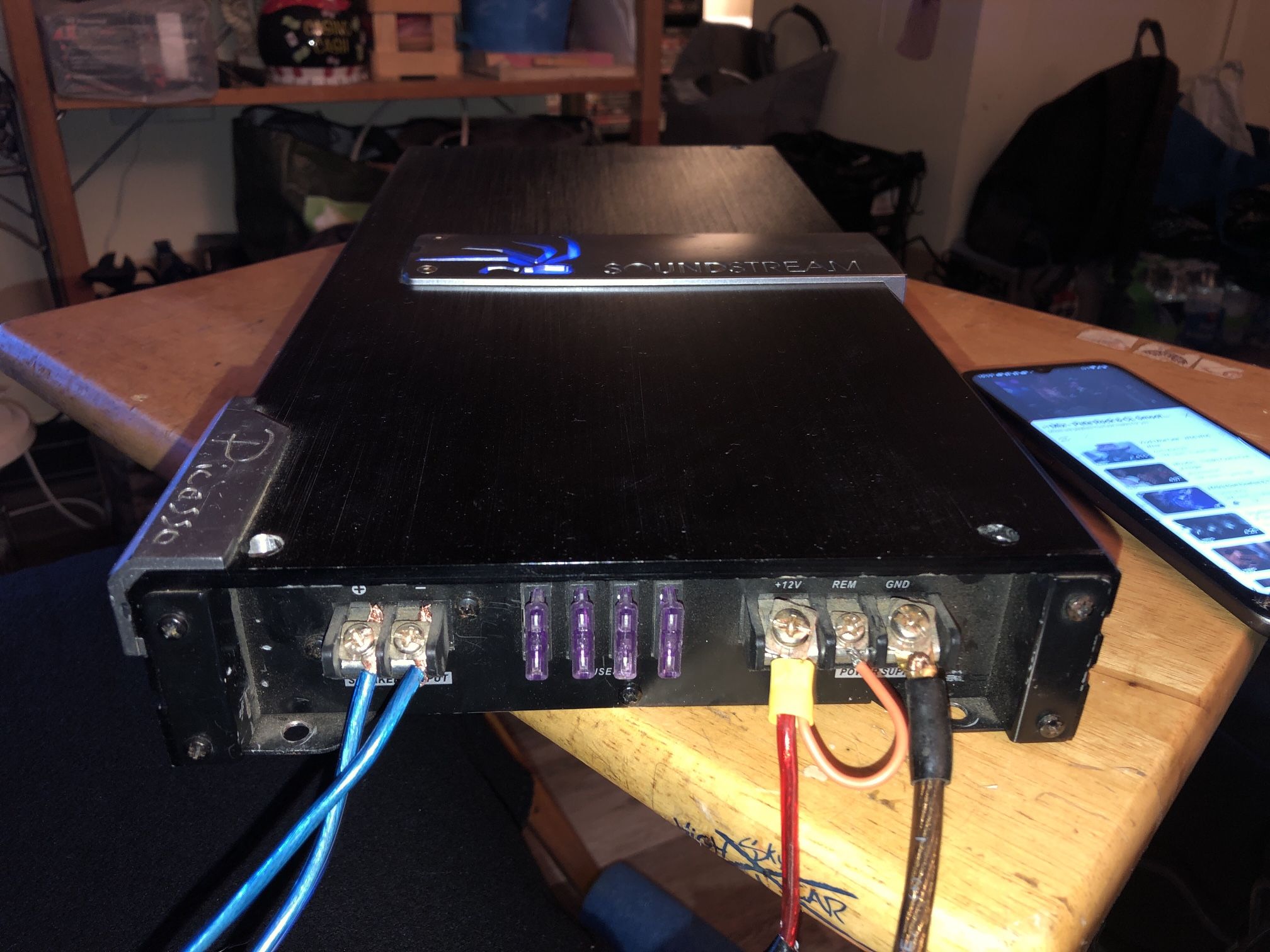 Sound Stream Picasso P1.1500D Mono Blocklist Class D 4-Fuse 35A 2 Ohms 4 Ohms 1500 Watts Peak Power