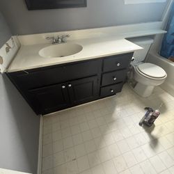 Bathroom Cabinet With Countertop 