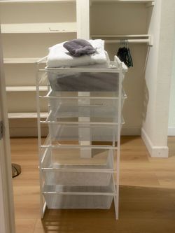 Sliding closet drawer
