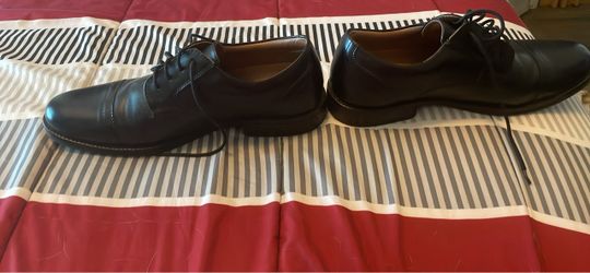 Men's Black Leather George dress shoes