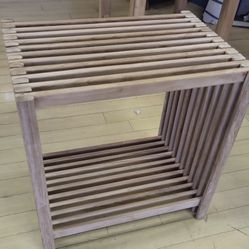 Teak Euro Style End Table 