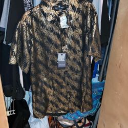 Shirt Mens Fitted Size XL 