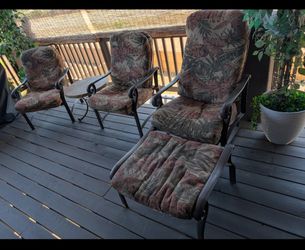 Outdoor Patio Chair Set with Cushions