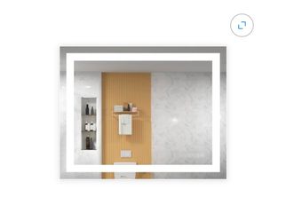 HAUSCHEN HOME Hauschen Home 32 x 40 Inch LED Lighted Bathroom Vanity Mirror with Anti-Fog, 3-Color Light, Tempered Glass @431