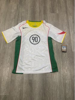 Nike Total 90 Dri Fit Soccer Jersey White Optic Yellow Size Medium