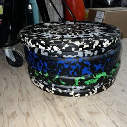 Rouge Fitness Bumper Plates & Bella Bar