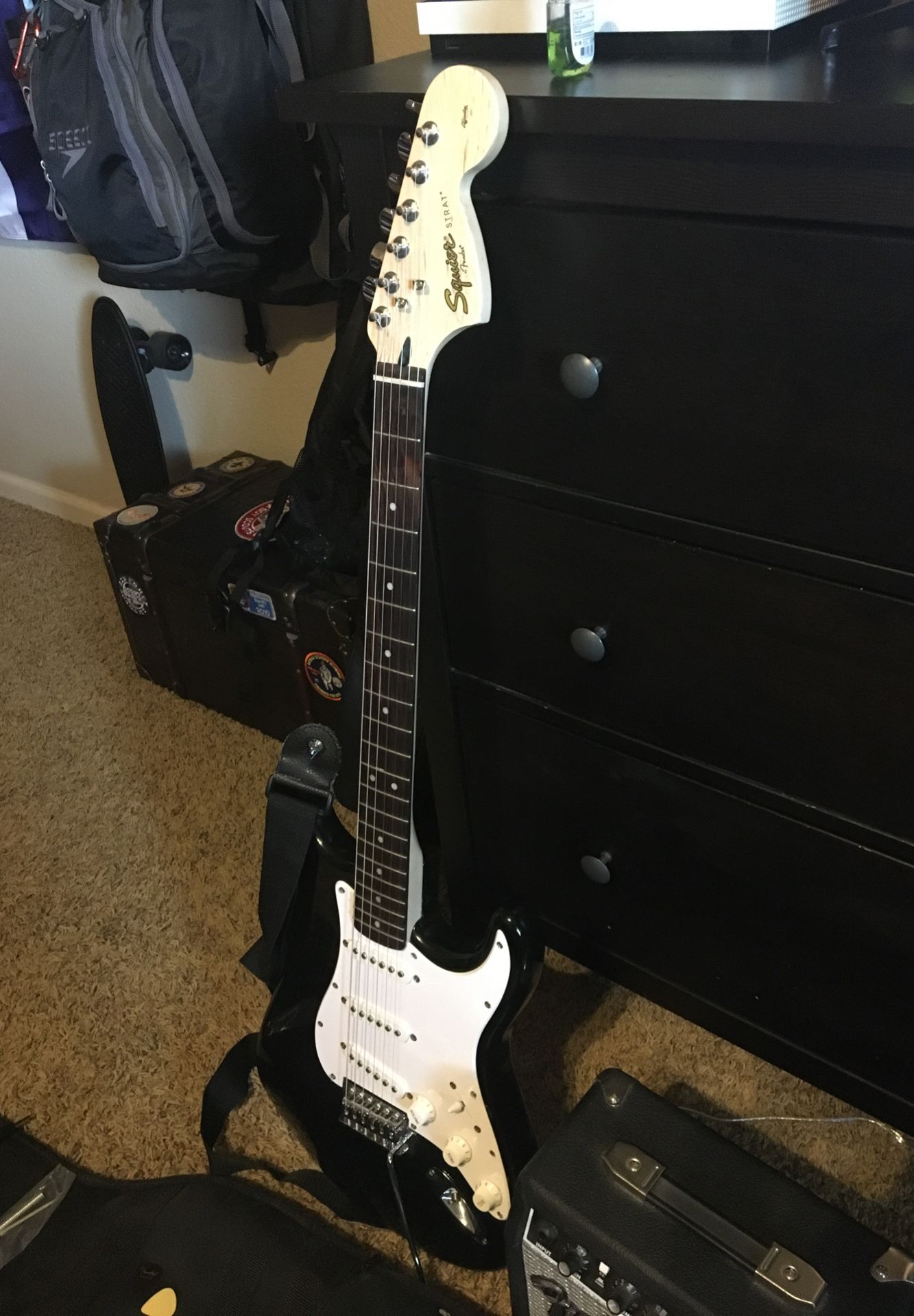 Fender Squire and accessories