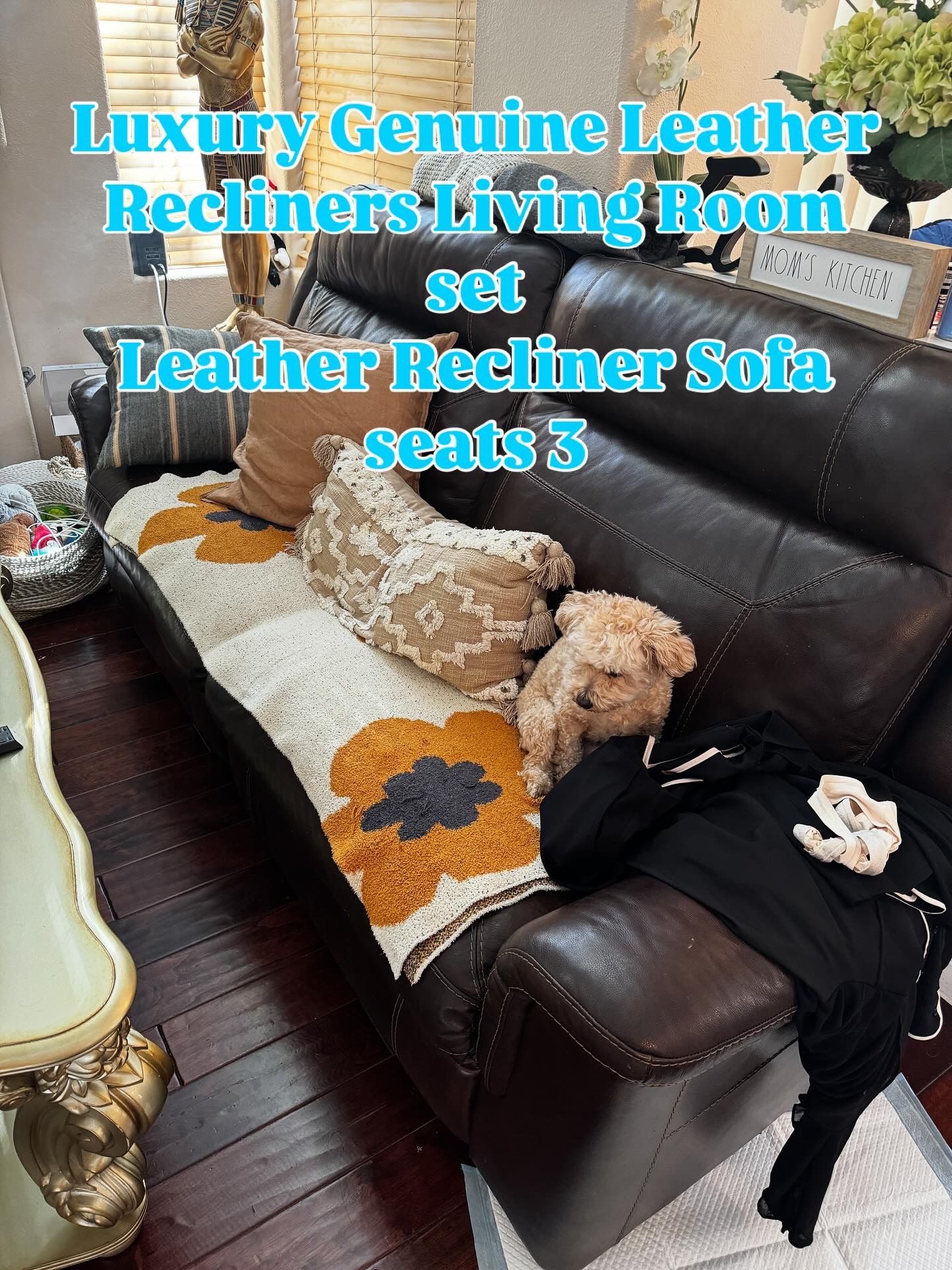 For Sale: Luxury Reclining Leather Living Room Set $1499-Corona, CA