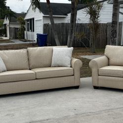 Beige Sofa Set - Delivery Included 🛻