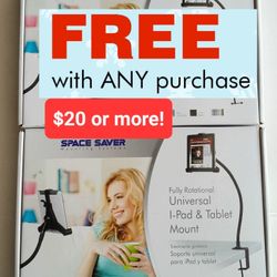 Free Tablet Holder With $20 Purchase 
