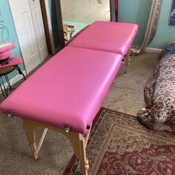 Pink Portable Massage table 
