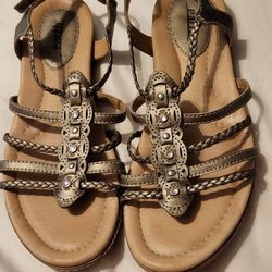 Trendy EARTH Leather Sandals 