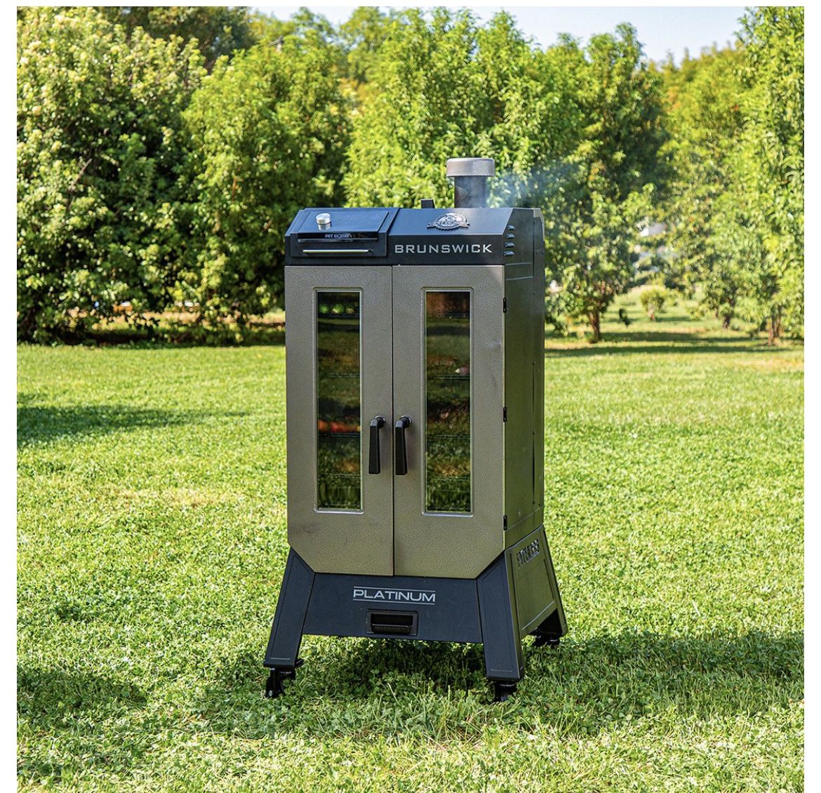 Pit Boss Platinum Brunswick WiFi Enabled Wood Pellet Vertical Smoker