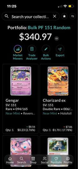 Pokemon bulk Collectr lot for sale