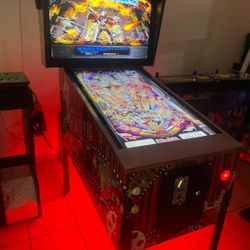 Brand-New Digital Pinball Machine — 172 Games, Full-Size Cabinet, Free Play or Quarters