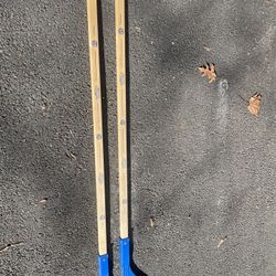 Street Hockey Sticks With New York Islanders Logo