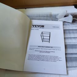 Vevor 3 Rack Outdoor Towel Rack In Black