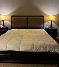King size bed frame (Delivery Available)