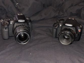 Canon camera 60D and T5