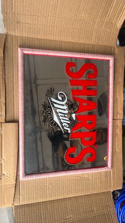 Vintage Miller Sharp's Beer Mirror