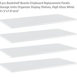 White Bookshelf Shelves