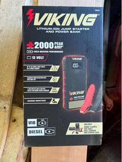 Viking 2000 amp jumpstarter / powerbank