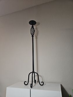 Black Wrought Iron Candle Stand