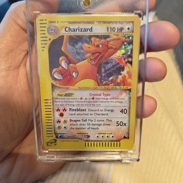 crystal charizard pokemon card When I pulled a CRYSTAL CHARIZARD Pokmon Card from a Skyridge pack!!!  #pokemon #pokemontcg #pokemoncards