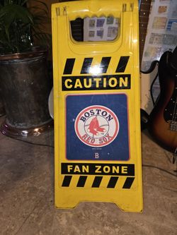 Boston Red Sox Fan Zone Tailgate Warning