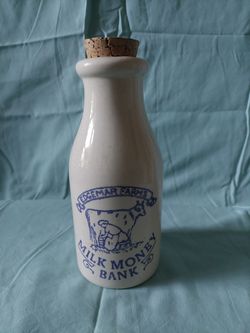Vintage edgemar farms milk bottle bank
