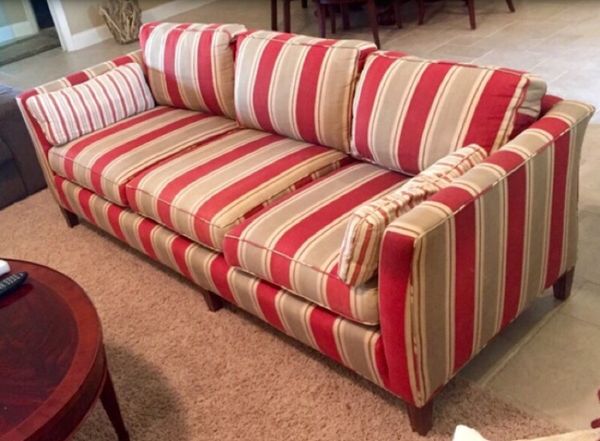 Vintage Ethan Allen Sofa Custom Waverly Fabric For Sale In Boynton Beach Fl Offerup