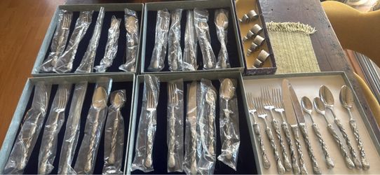 Pewter 6 piece dining set