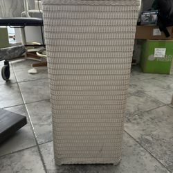 Vintage Wicker Laundry Hamper