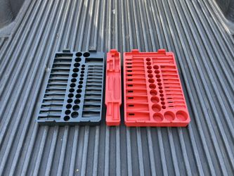 Milwaukee 1/4 in. & 3/8 in. Drive Metric & SAE Ratchet & Socket Trays