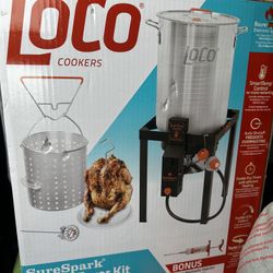 LOCO 30 qt. Sure Spark Turkey Fryer