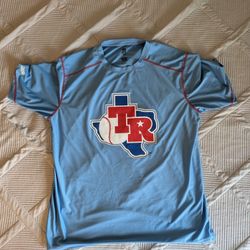 Stitches Texas Rangers Cooperstown Collection T Shirt Men's XLARGE NWT Blue