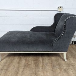 Modern Grey Micofiber Fainting Couch