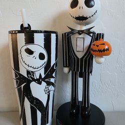 Jack Skellington Tumbler and Nutcracker 