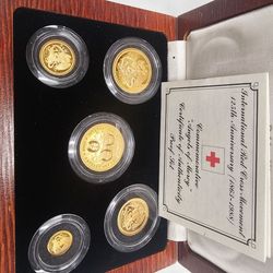Rare five coin gold set