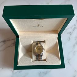 Rolex DATEJUST Two Tone 36mm Rate Dial