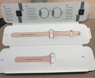 Genuine Apple Watch Band Pink Sand