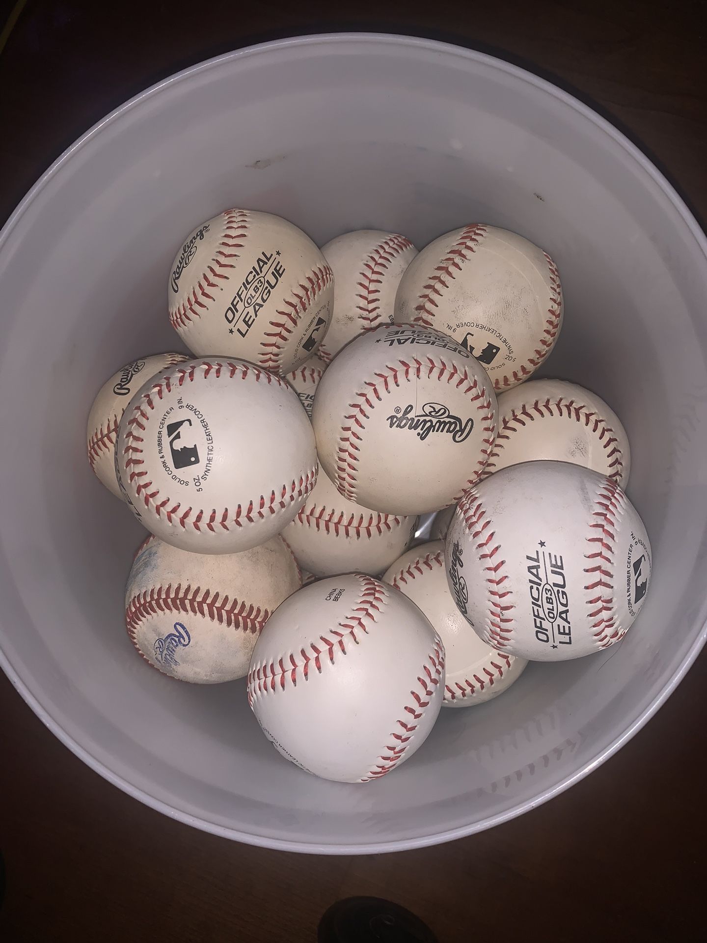 24 baseballs with bucket for Sale in Los Angeles, CA OfferUp